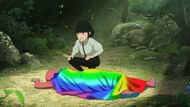 Iris discovers a strange boy in the forest after his fall. (Image via NEON)